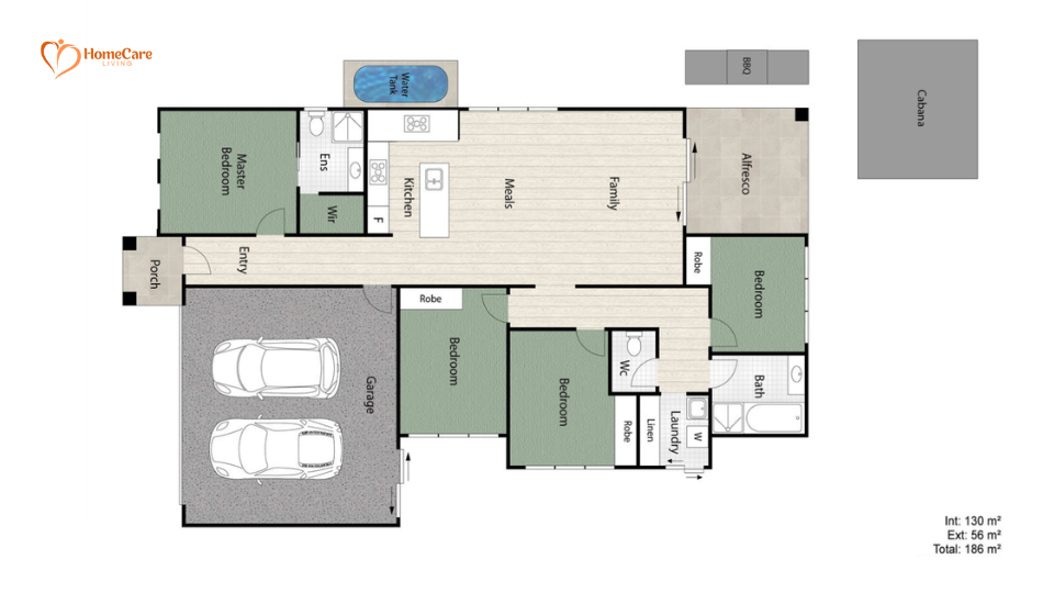 NDIS Housing Brisbane North Floor Plan